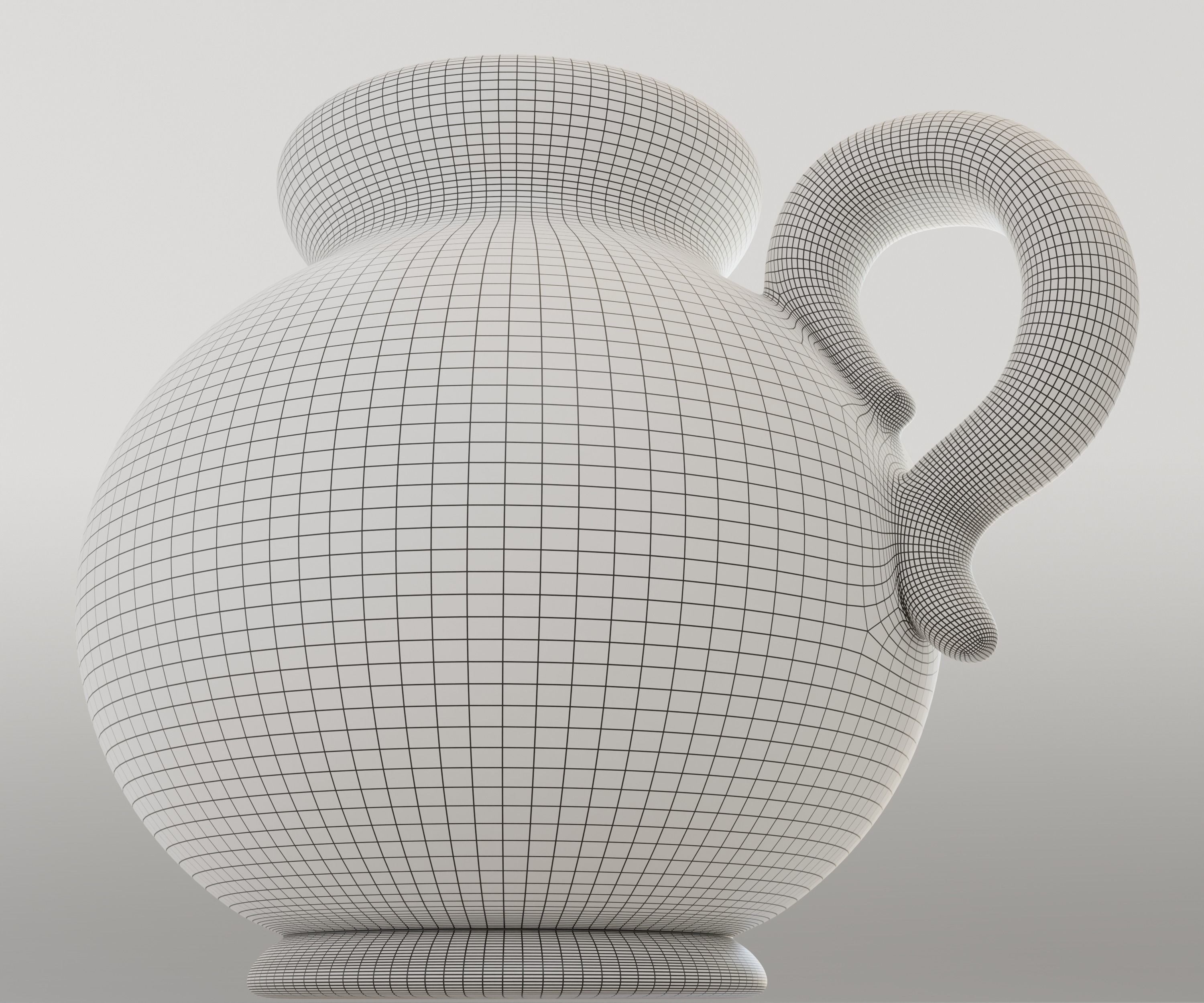 Jarrito V2 - Clay Jug 3D model_9