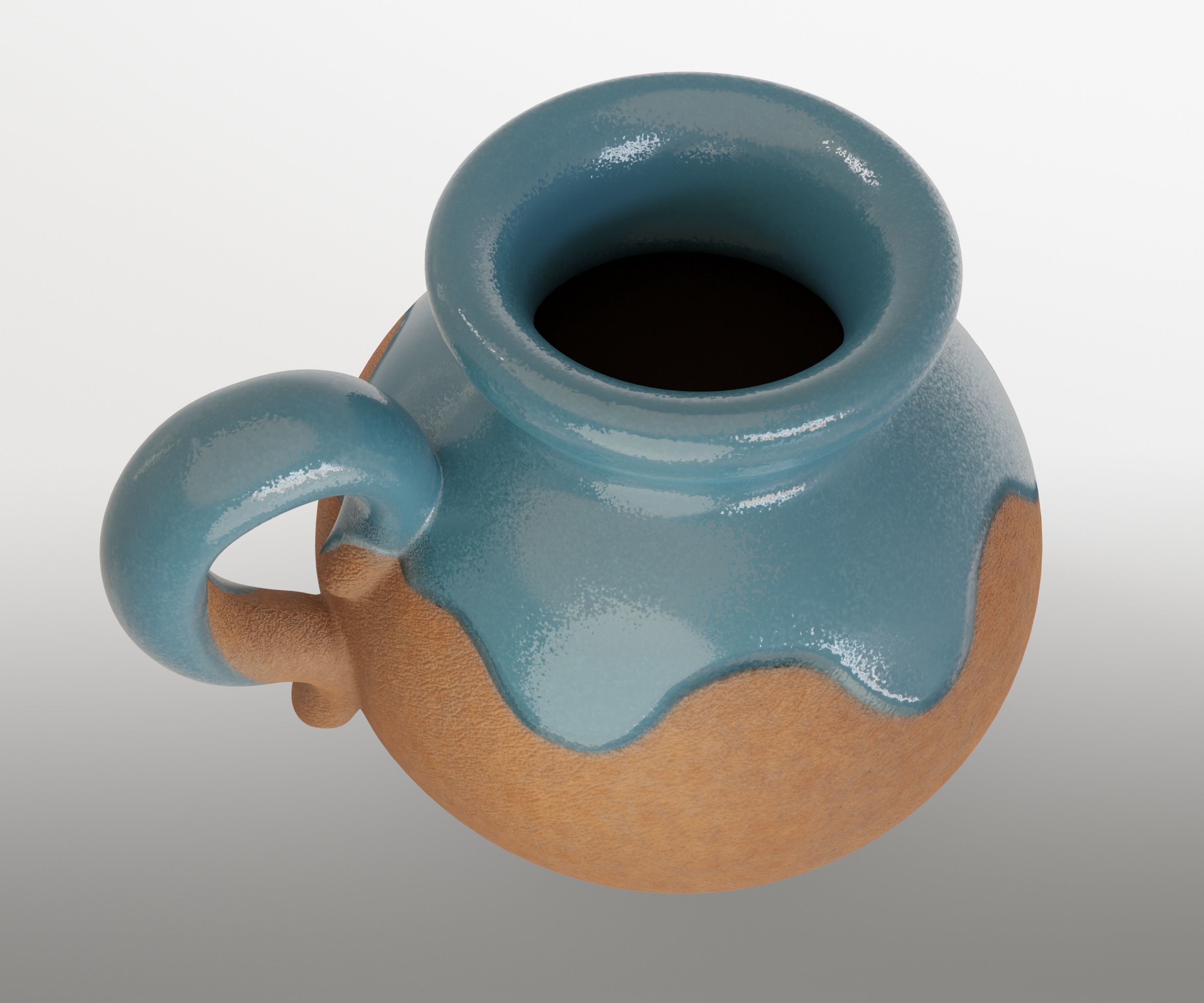 Jarrito V2 - Clay Jug 3D model_1
