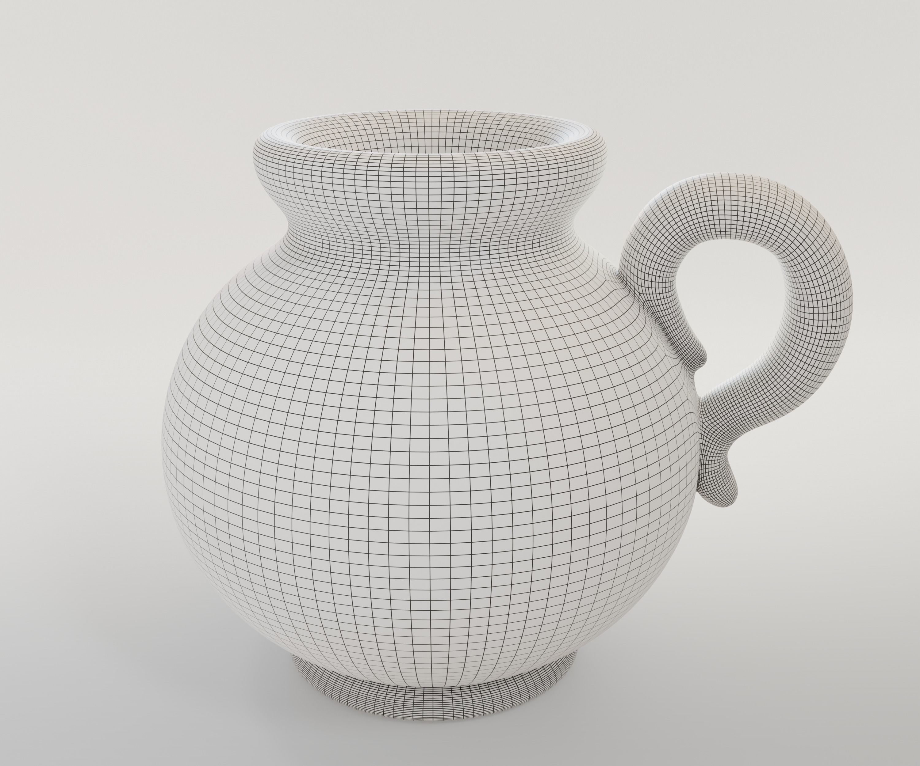 Jarrito V2 - Clay Jug 3D model_8