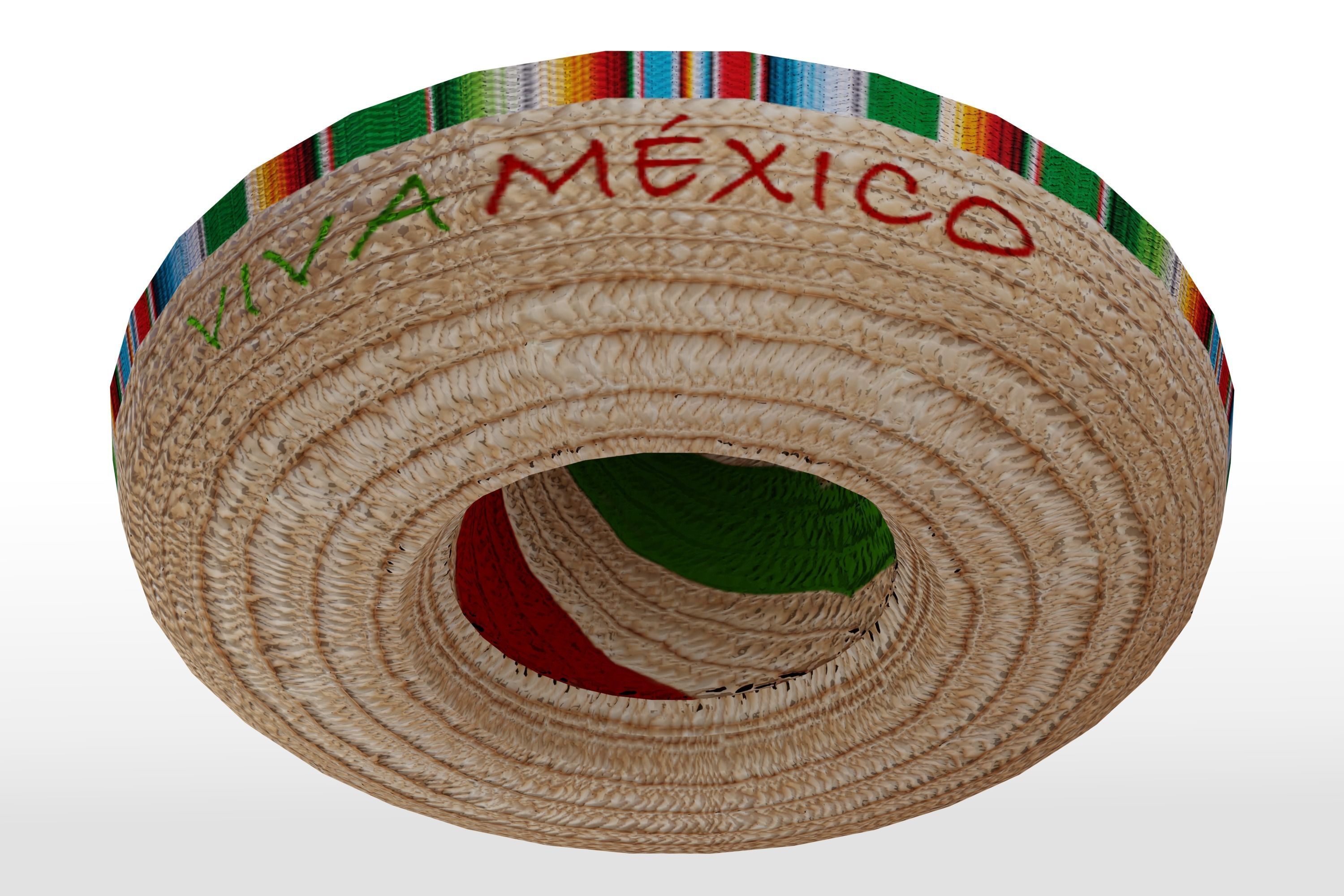 Mexican Hat 3D model_2