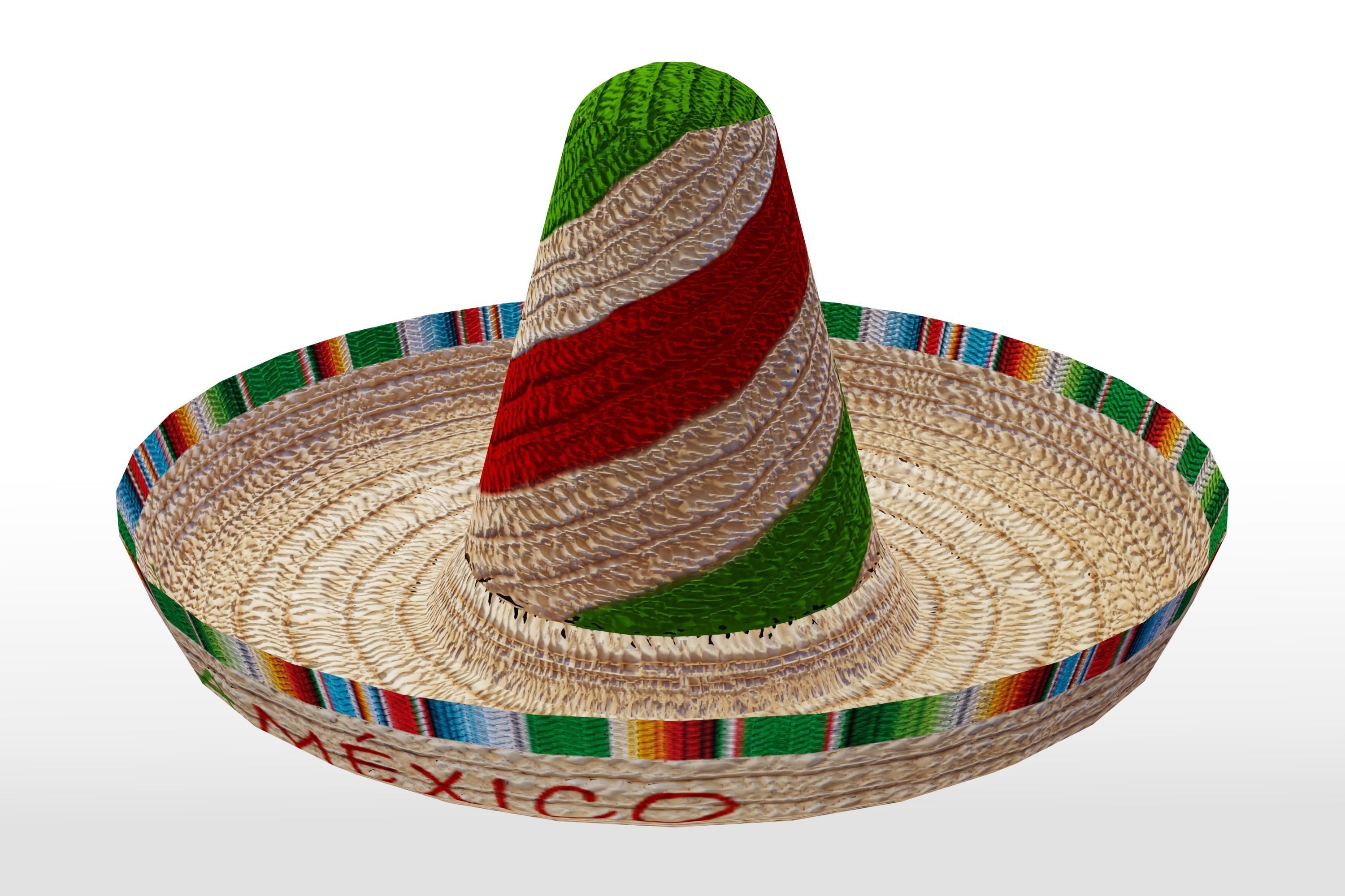Mexican Hat 3D model_1