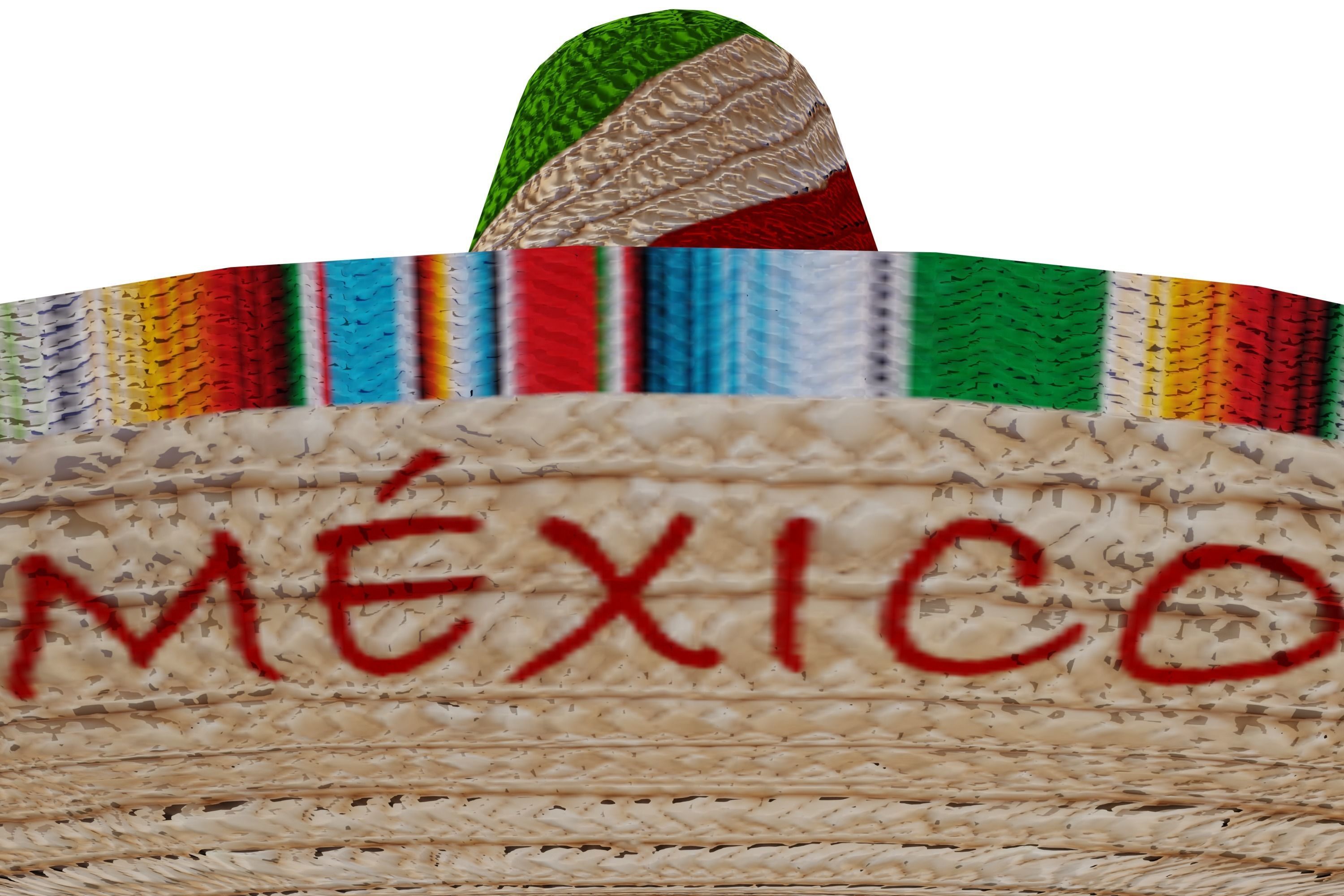 Mexican Hat 3D model_3