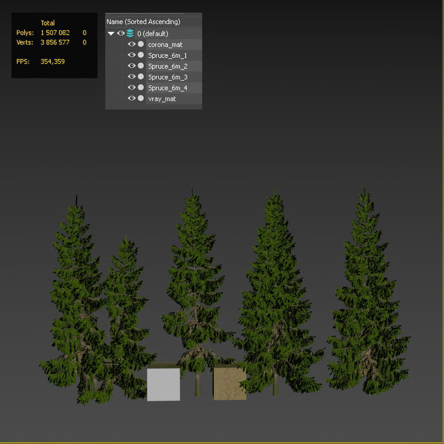 Spruce 6m 3D model_1