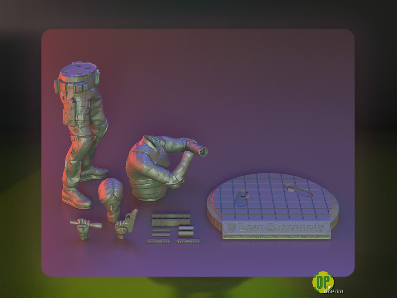 LEON S KENNEDY - Resident Evil 2 Remake - 3D print model_3