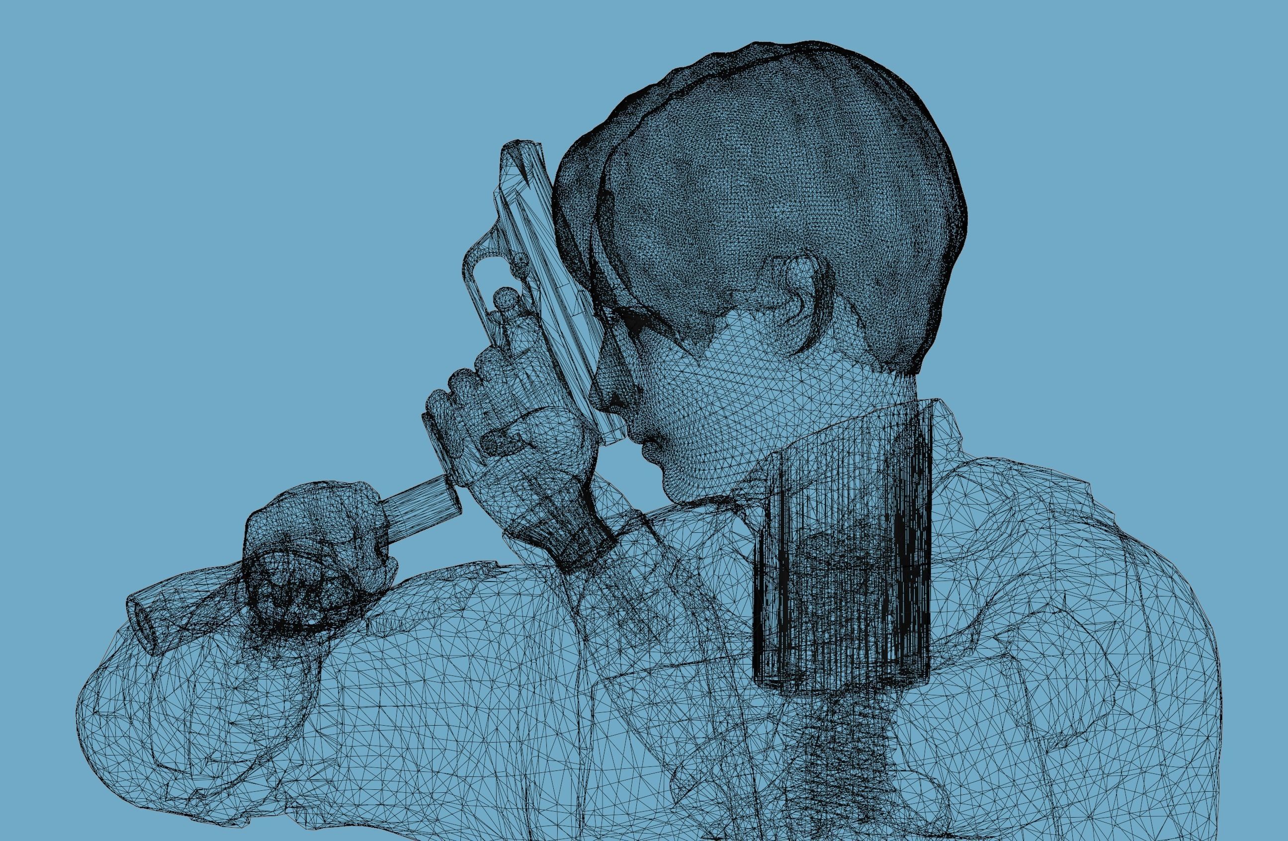 LEON S KENNEDY - Resident Evil 2 Remake - 3D print model_6