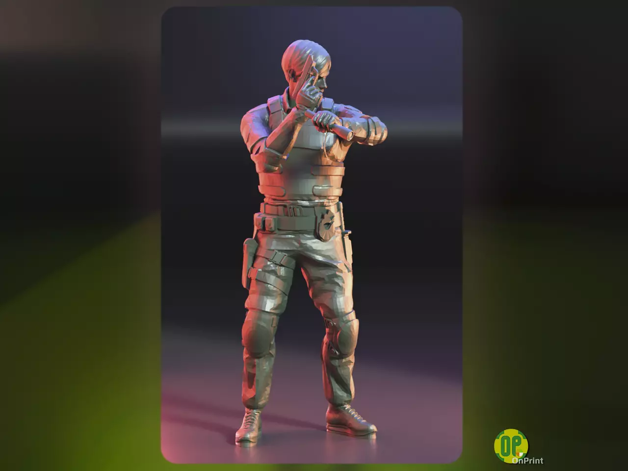 LEON S KENNEDY - Resident Evil 2 Remake - 3D print model_0