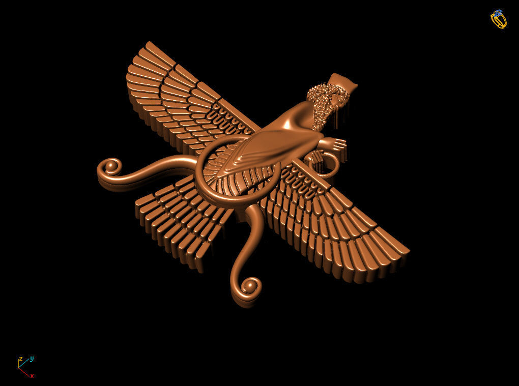 faravahar Carthage Babylon 3D print model_9