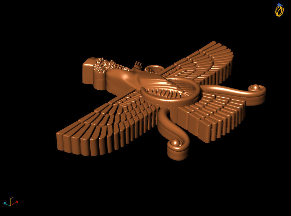 faravahar Carthage Babylon 3D print model_8