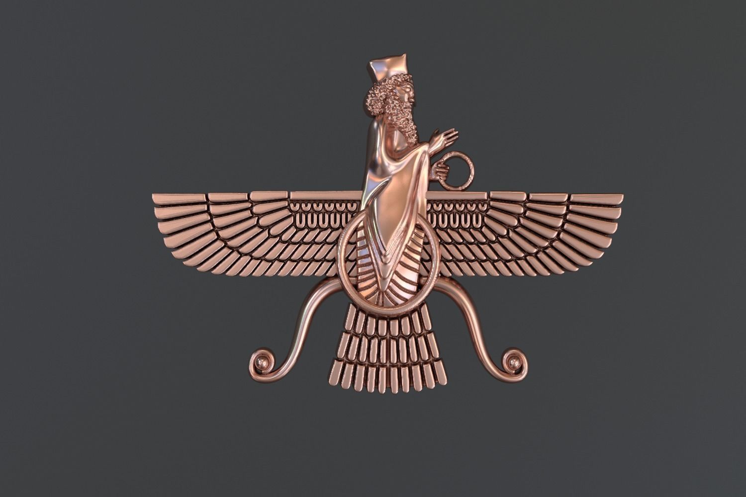 faravahar Carthage Babylon 3D print model_1