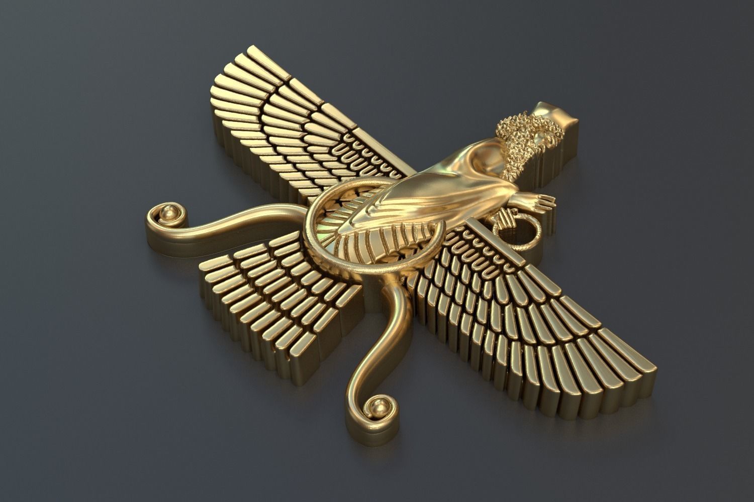 faravahar Carthage Babylon 3D print model_4