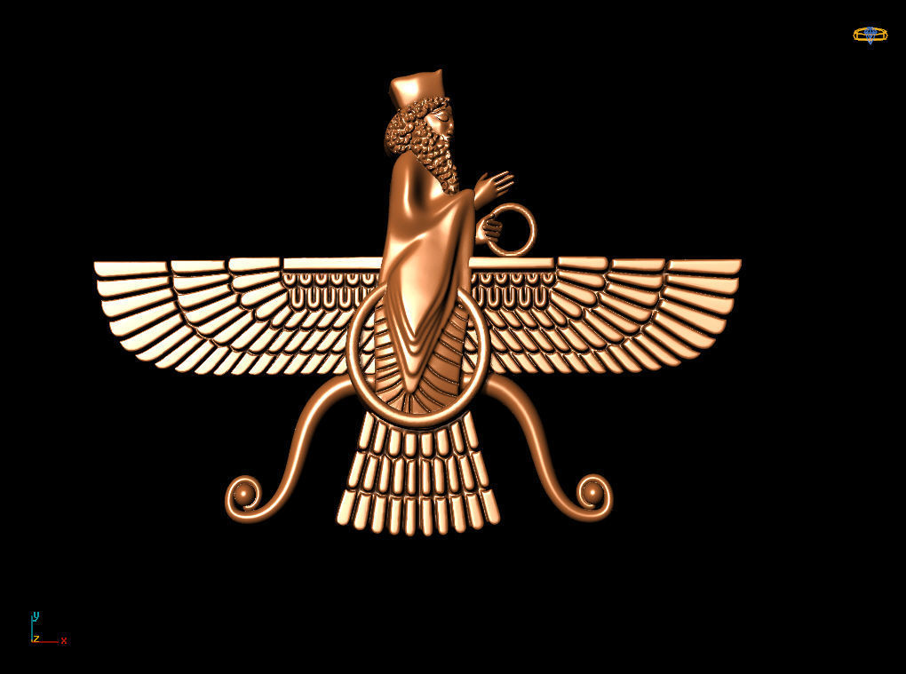 faravahar Carthage Babylon 3D print model_6