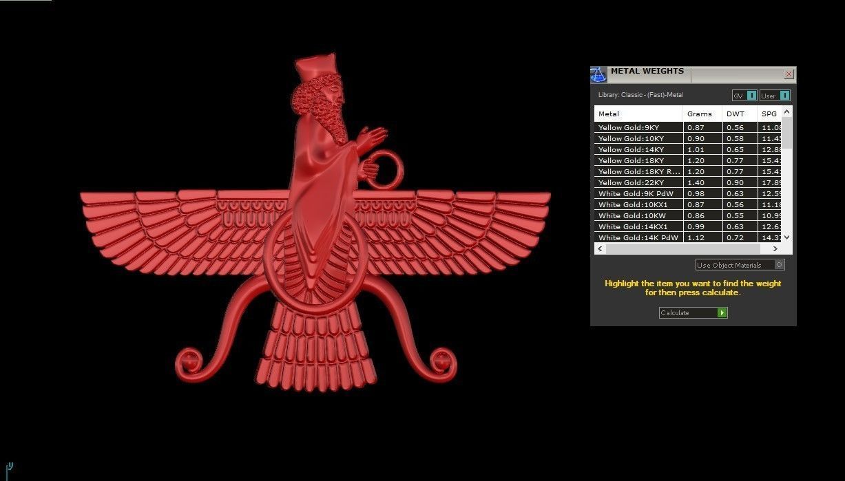 faravahar Carthage Babylon 3D print model_10