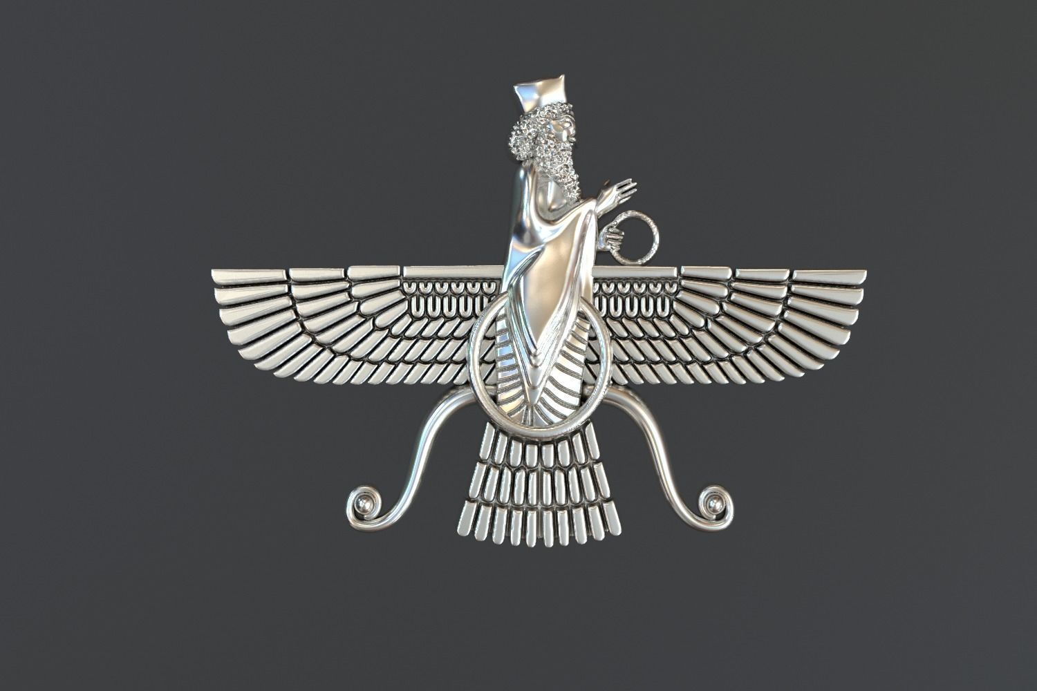 faravahar Carthage Babylon 3D print model_2