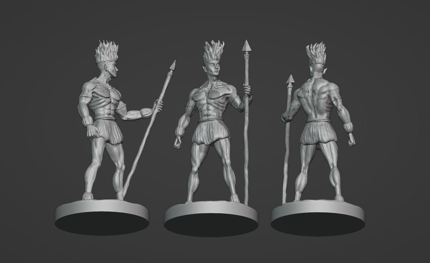 Curupira the guardian of the forest 3D print model_5