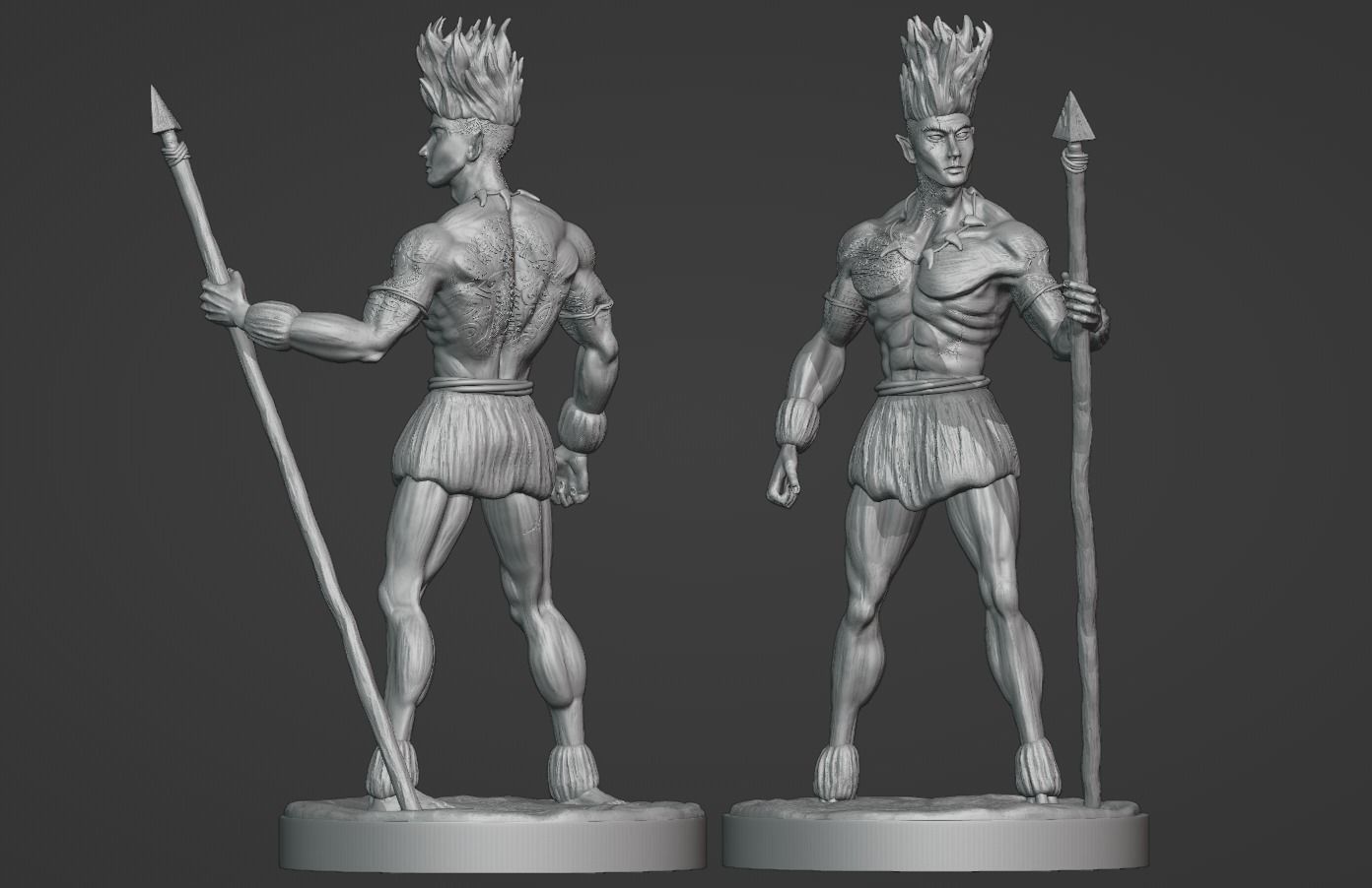 Curupira the guardian of the forest 3D print model_2