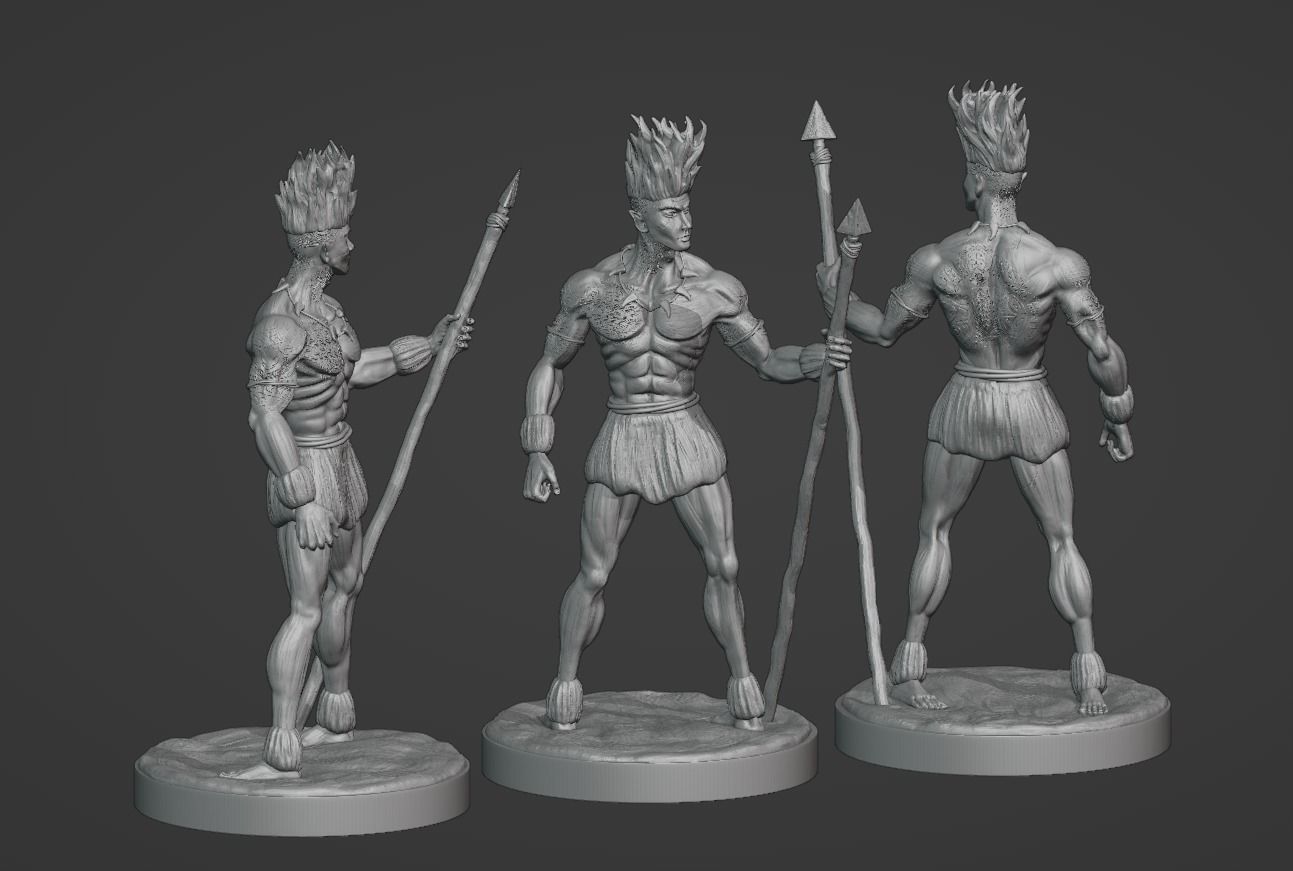 Curupira the guardian of the forest 3D print model_6