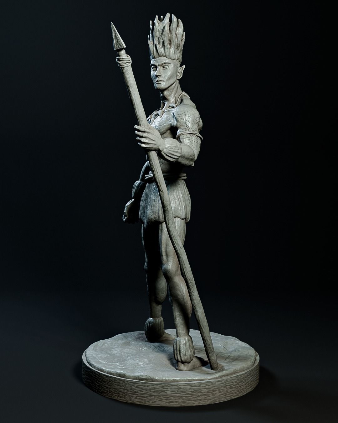 Curupira the guardian of the forest 3D print model_11