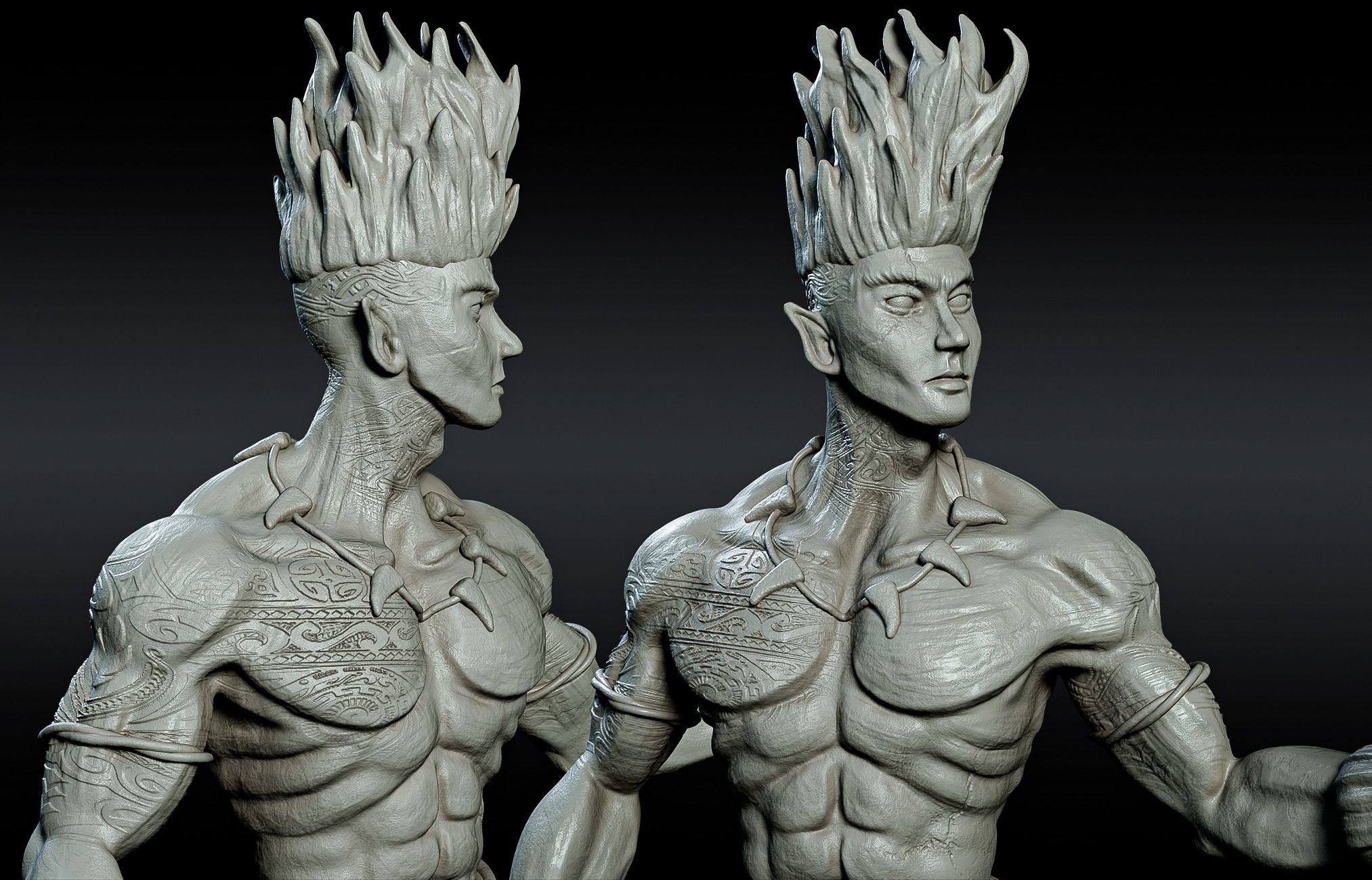 Curupira the guardian of the forest 3D print model_1