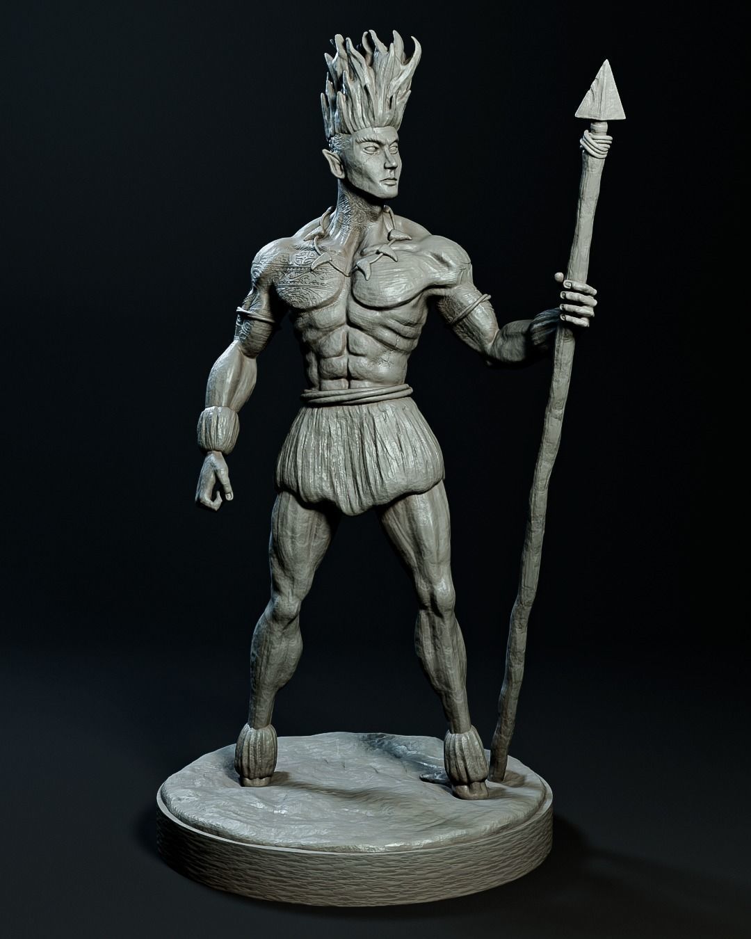 Curupira the guardian of the forest 3D print model_12