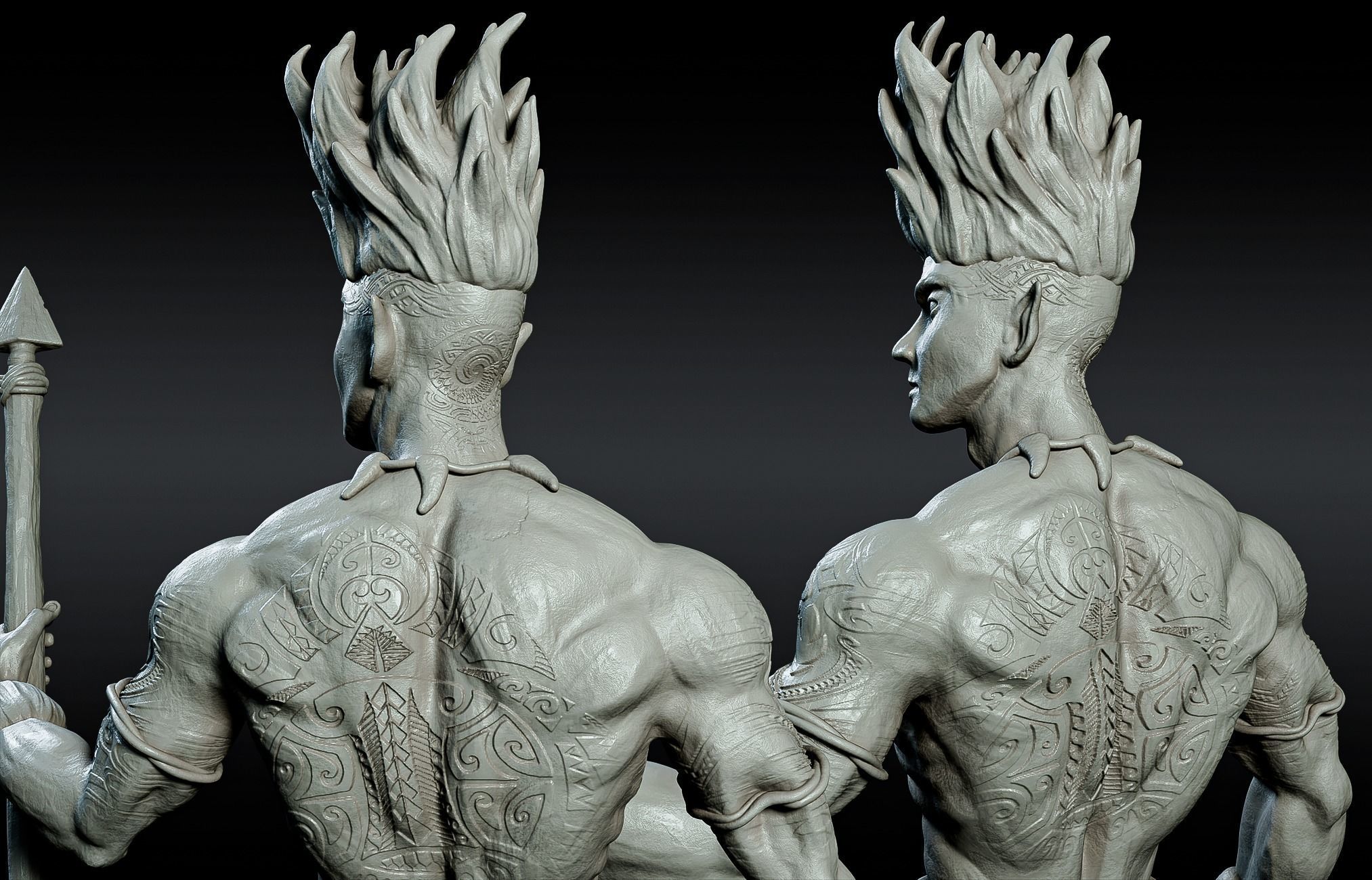 Curupira the guardian of the forest 3D print model_21