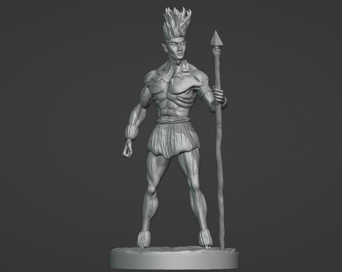 Curupira the guardian of the forest 3D print model_8