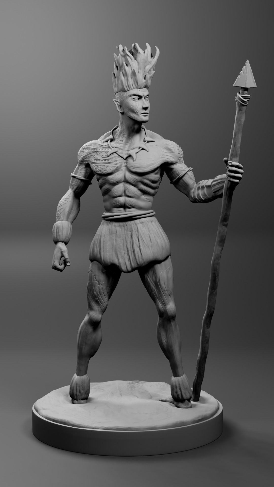 Curupira the guardian of the forest 3D print model_14