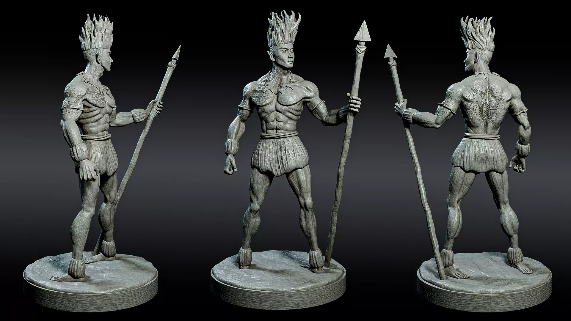Curupira the guardian of the forest 3D print model_0