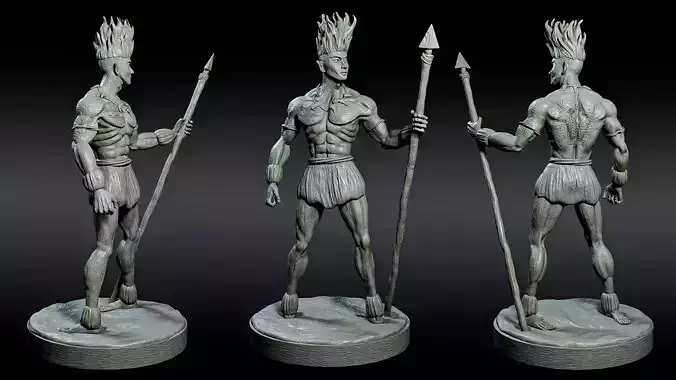Curupira the guardian of the forest 3D print model