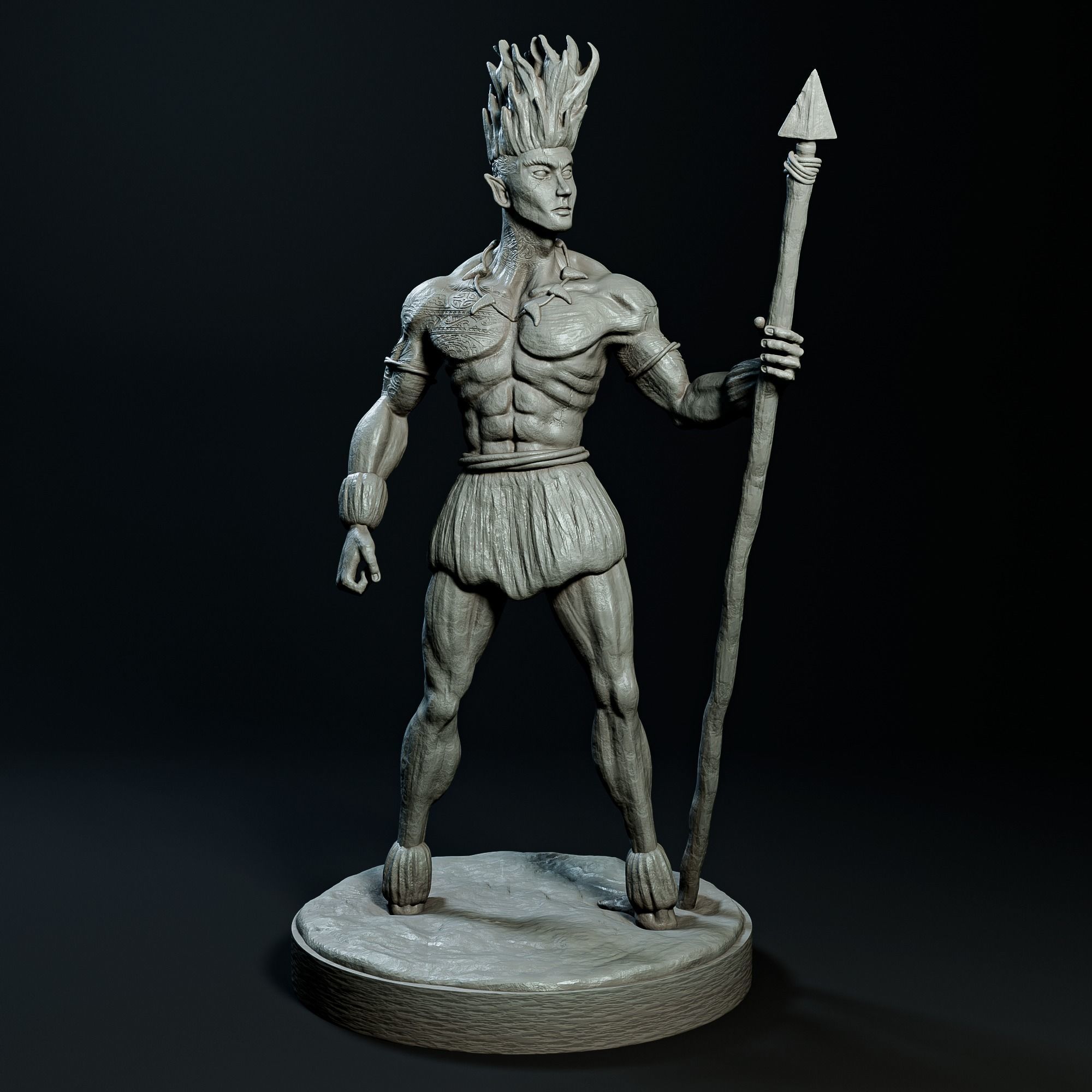 Curupira the guardian of the forest 3D print model_20