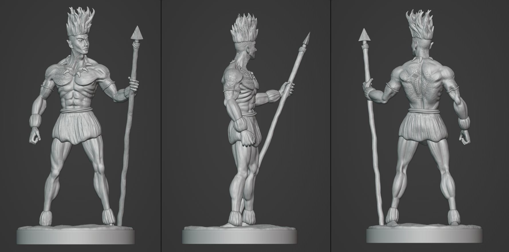 Curupira the guardian of the forest 3D print model_16