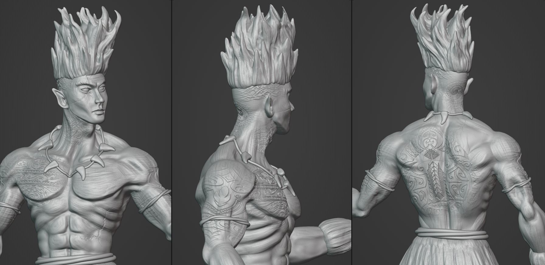Curupira the guardian of the forest 3D print model_17