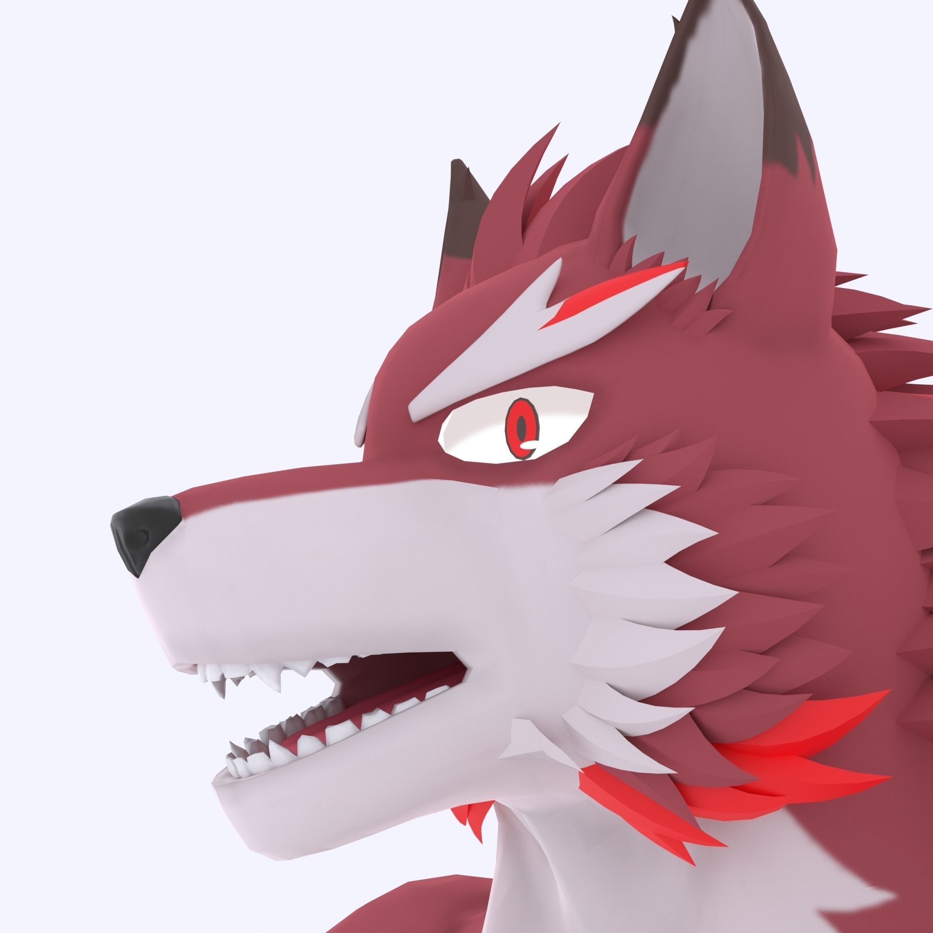 Diederich Olsen from Knights College - Furry Character Low-poly 3D model_10