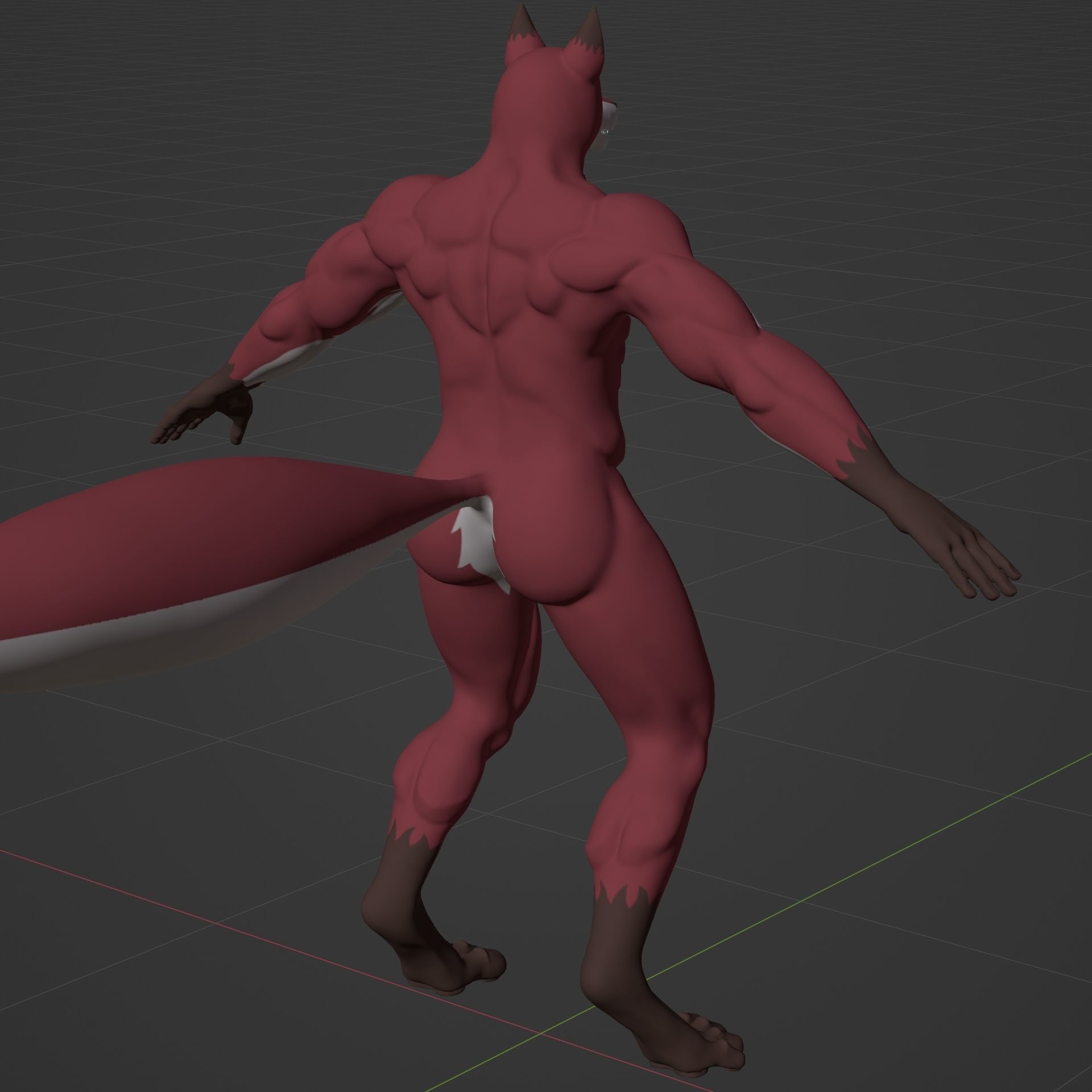 Diederich Olsen from Knights College - Furry Character Low-poly 3D model_17