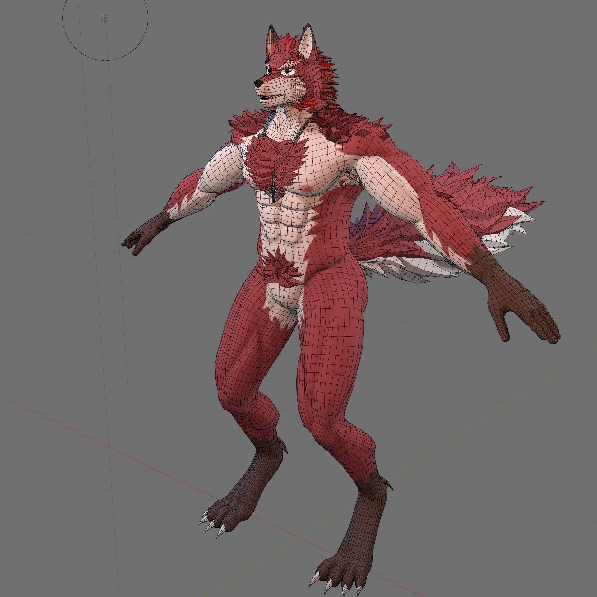 Diederich Olsen from Knights College - Furry Character Low-poly 3D model_4