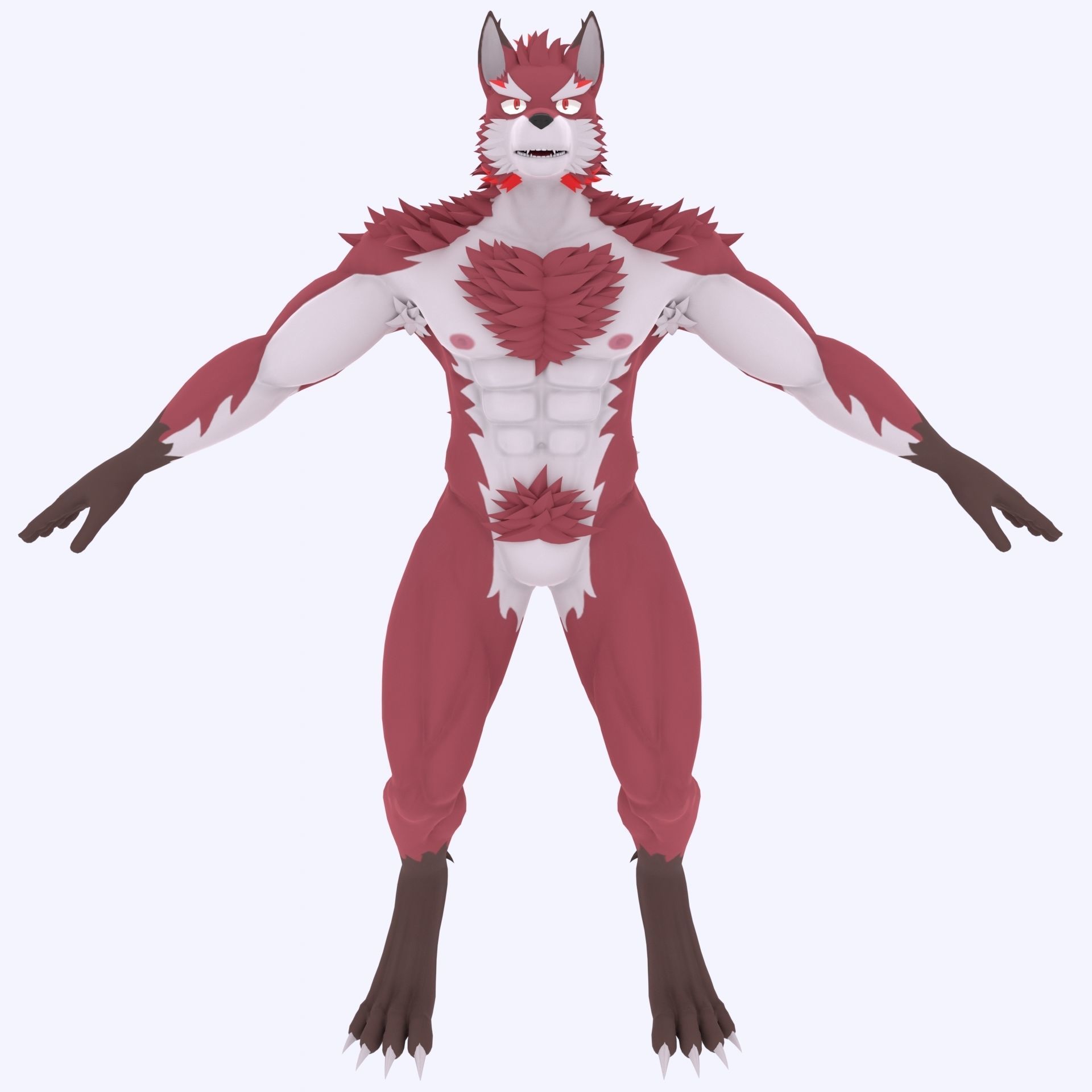 Diederich Olsen from Knights College - Furry Character Low-poly 3D model_8