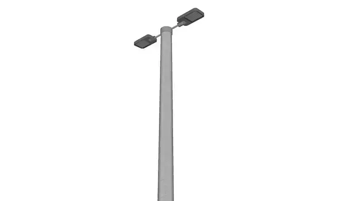 Concrete Lamp Post - Light Pole - Light Post - Street Light 04 3D model