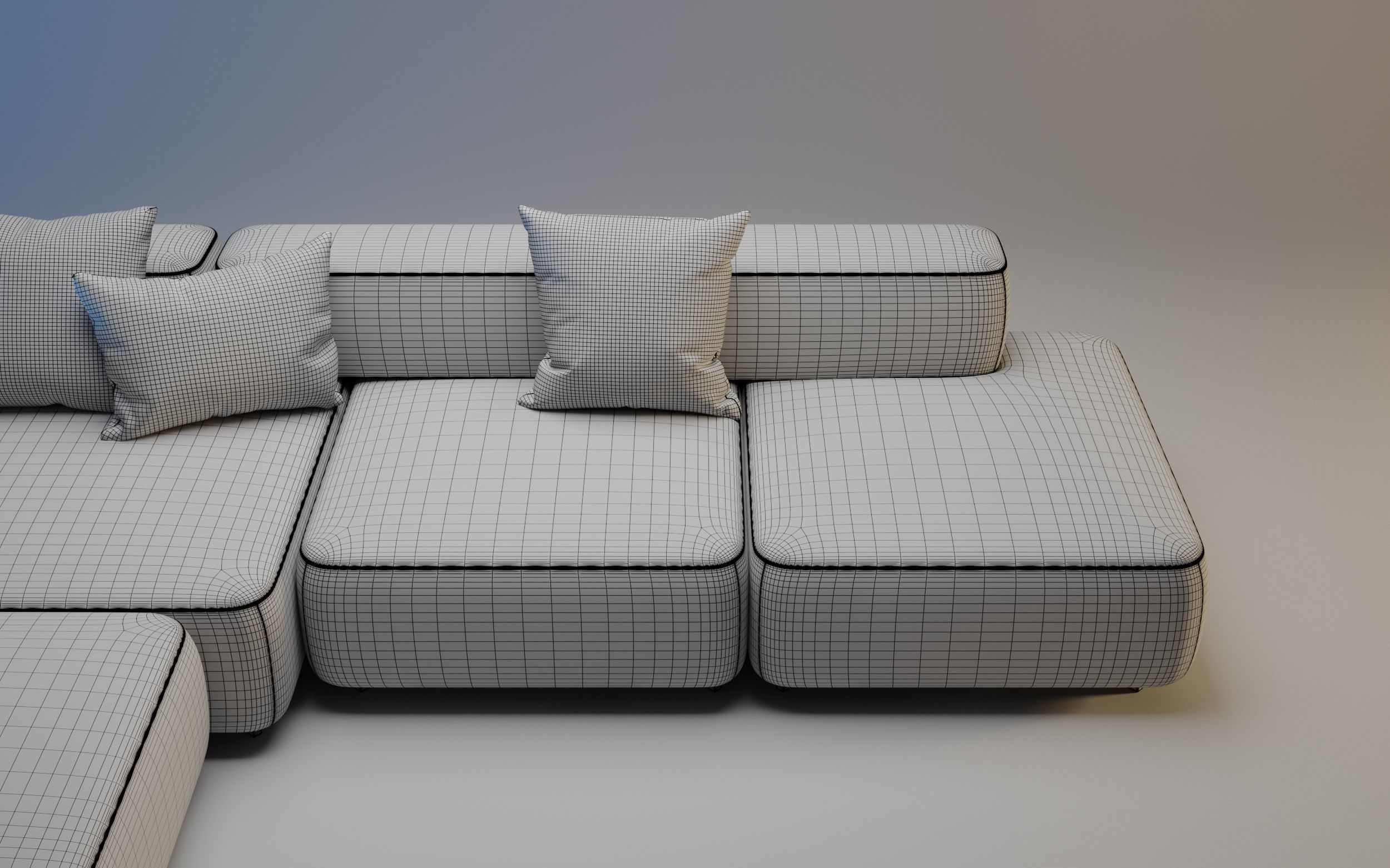Alphabet Corner Sofa by Fritz Hansen 3D model_10