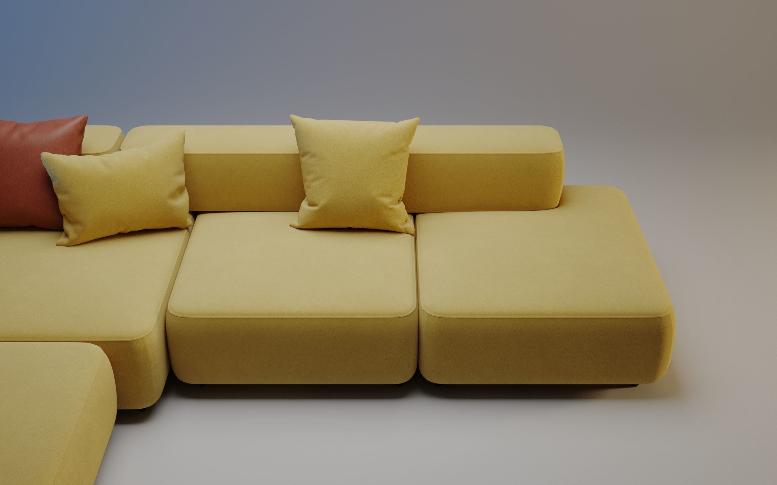 Alphabet Corner Sofa by Fritz Hansen 3D model_4