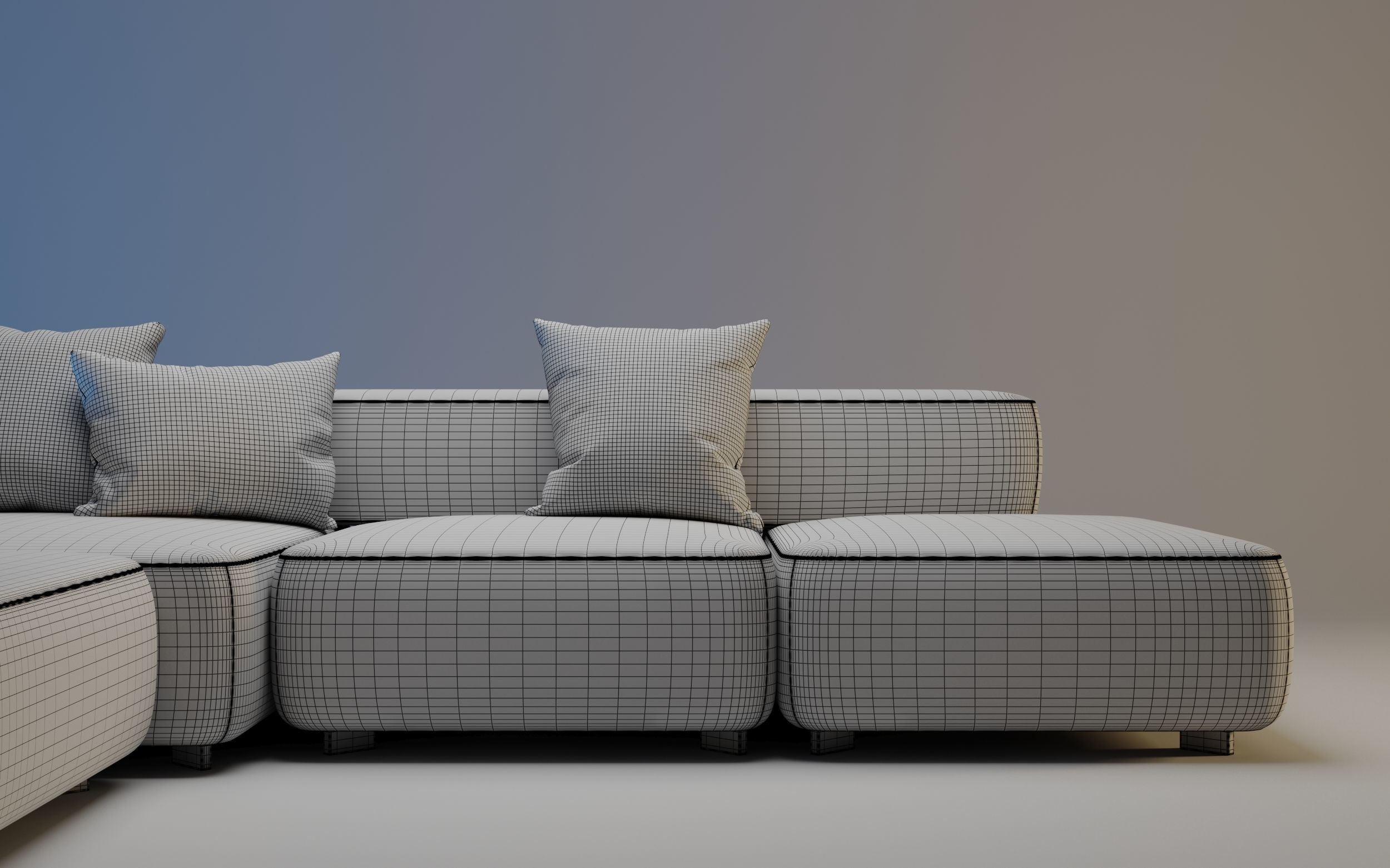 Alphabet Corner Sofa by Fritz Hansen 3D model_12