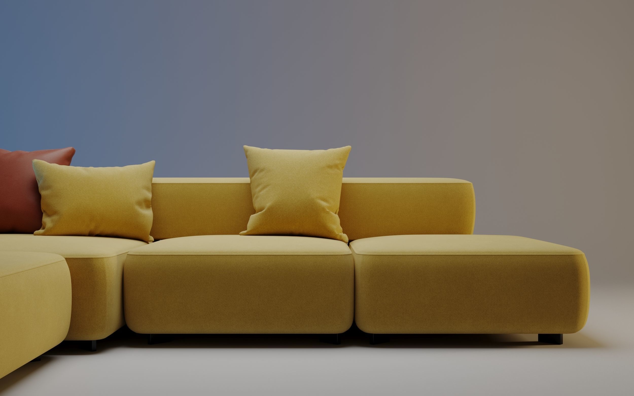 Alphabet Corner Sofa by Fritz Hansen 3D model_6