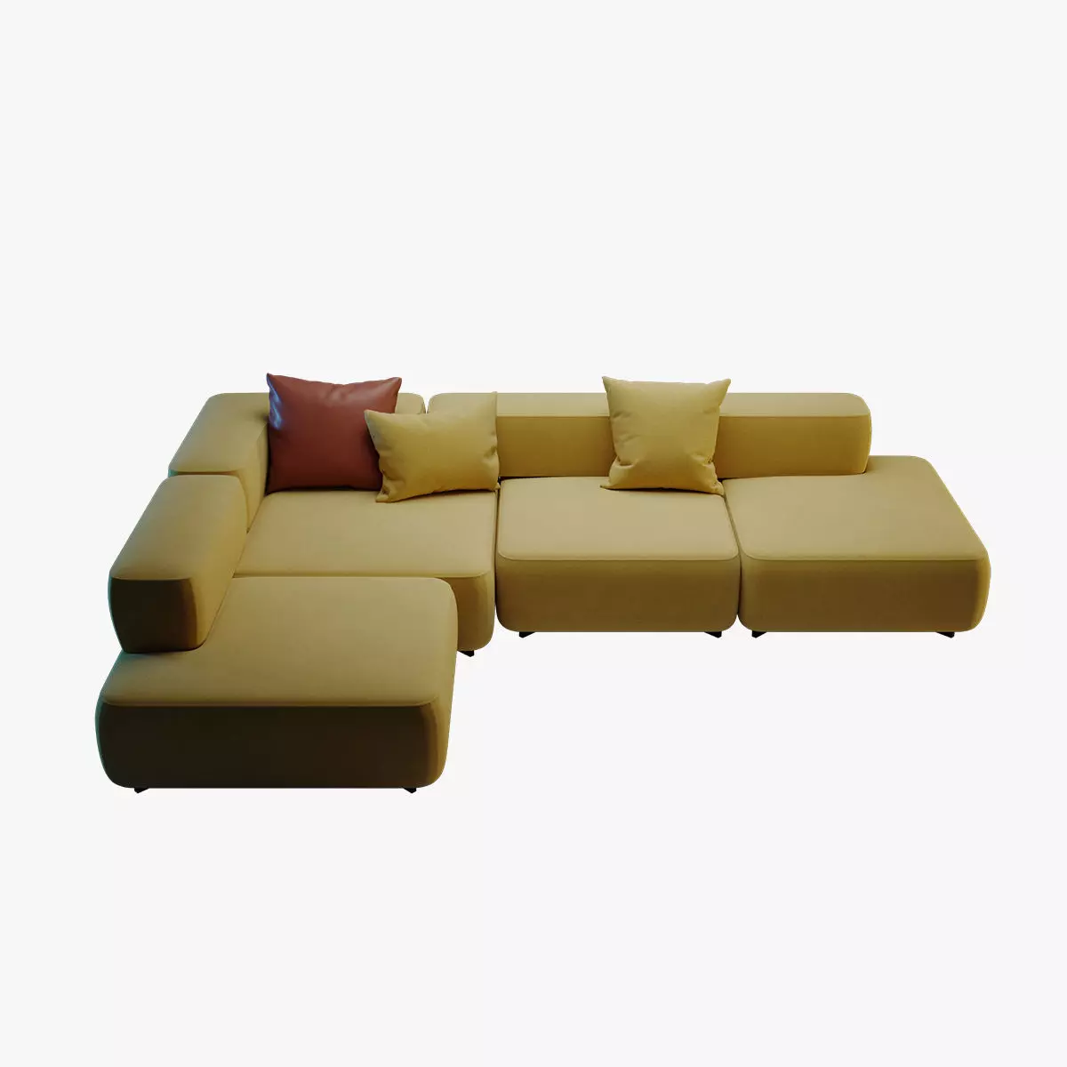 Alphabet Corner Sofa by Fritz Hansen 3D model_0