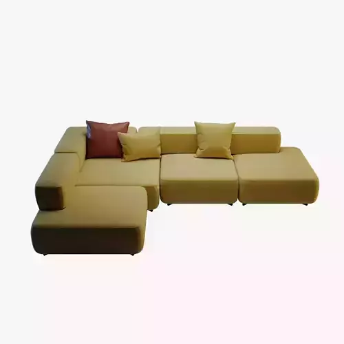 Alphabet Corner Sofa by Fritz Hansen 3D model