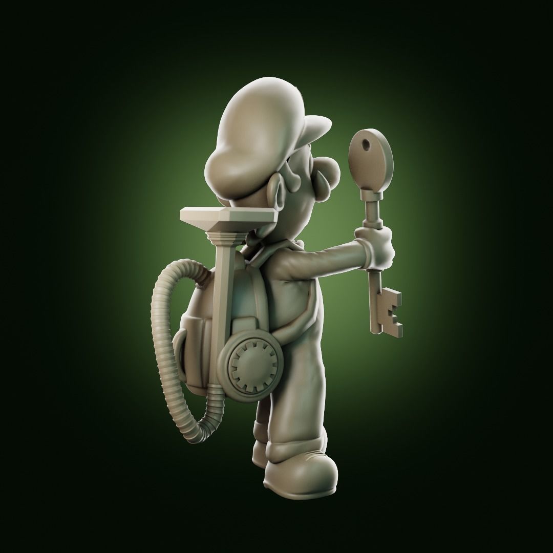 Luigis Mansion Key holder 3D print model_23