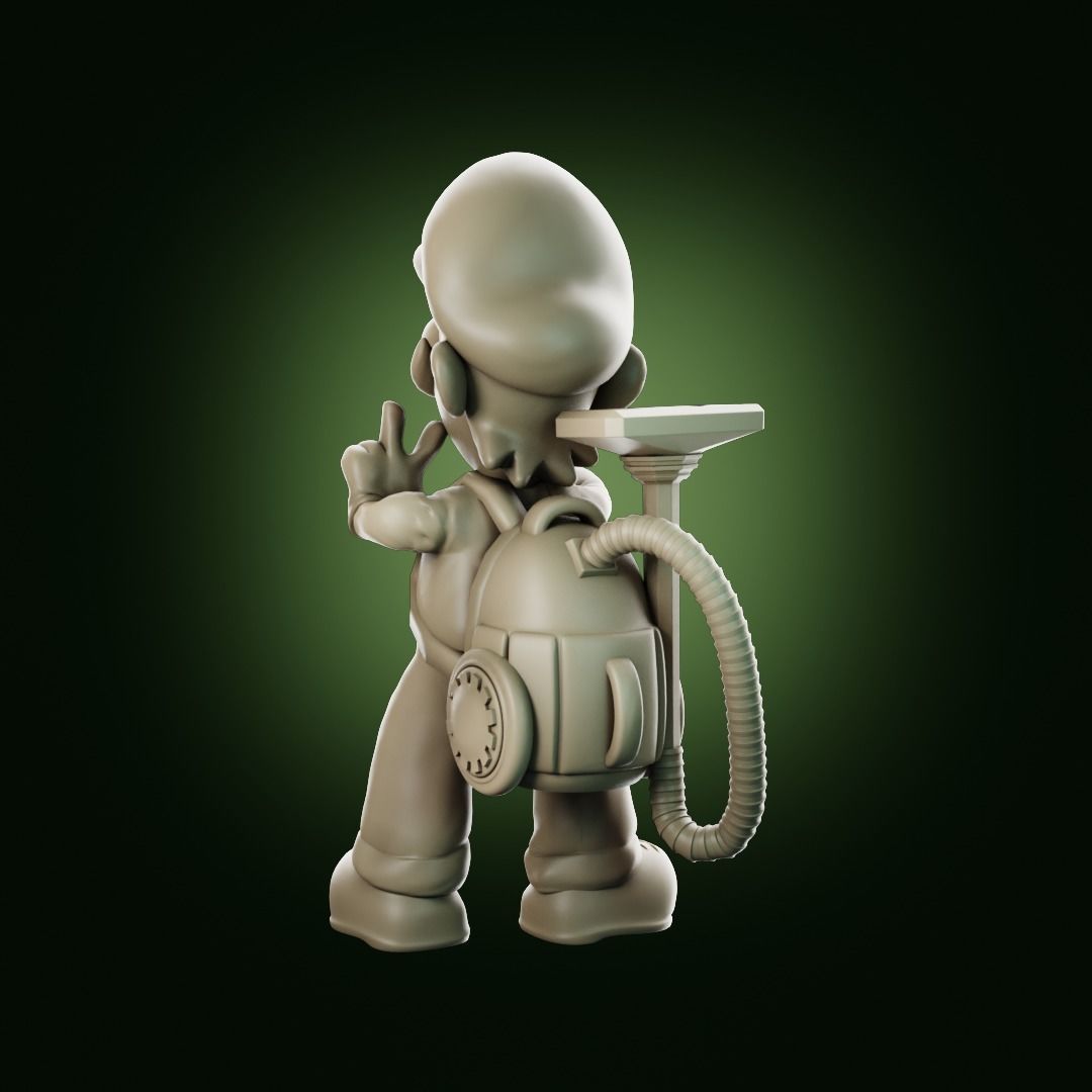 Luigis Mansion Key holder 3D print model_20