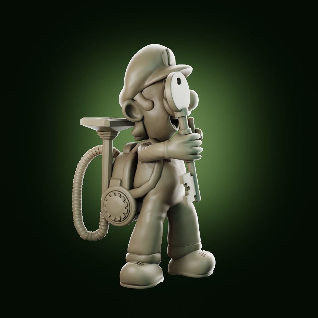 Luigis Mansion Key holder 3D print model_14