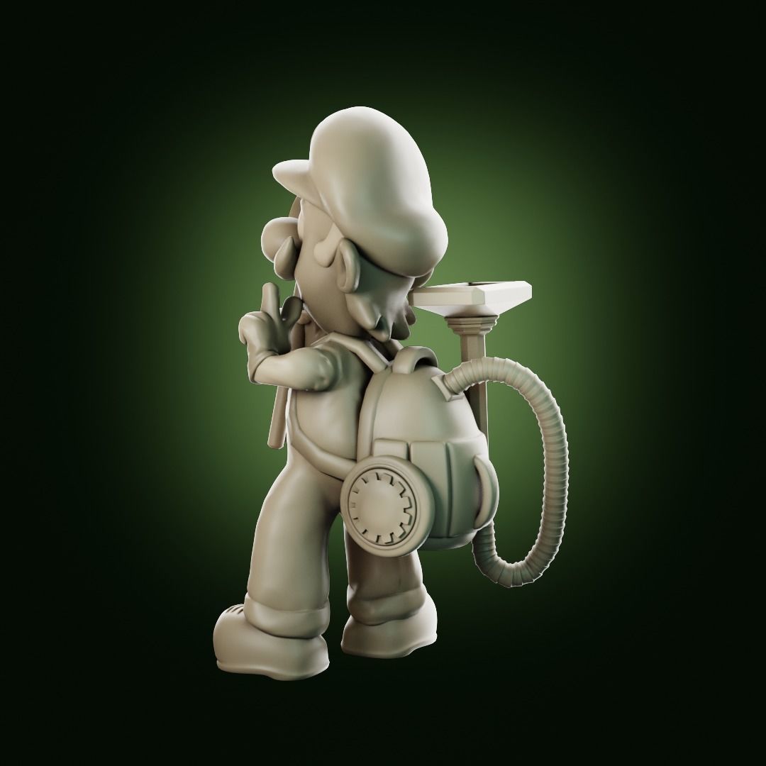 Luigis Mansion Key holder 3D print model_19