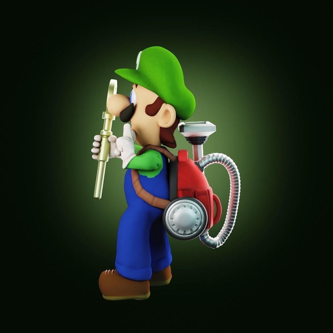 Luigis Mansion Key holder 3D print model_3