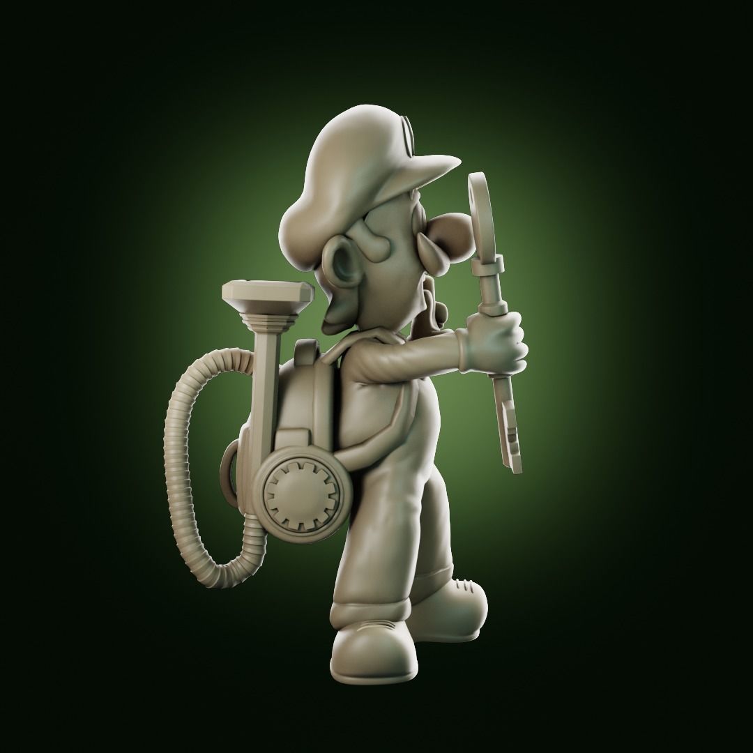 Luigis Mansion Key holder 3D print model_13