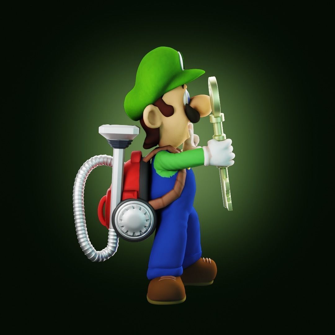 Luigis Mansion Key holder 3D print model_9