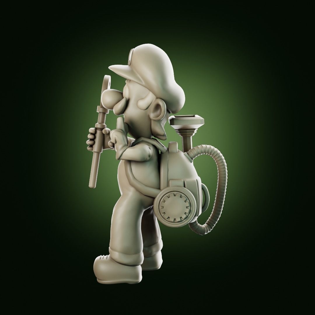Luigis Mansion Key holder 3D print model_18
